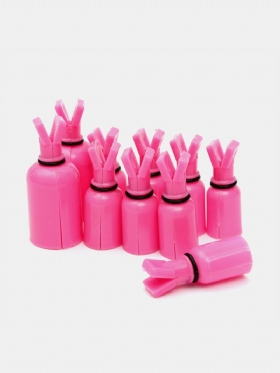 10 Τεμάχια Πλαστικό Soak Off Uv Gel Polish Remover Wrap Tool Nail Cotton Clip