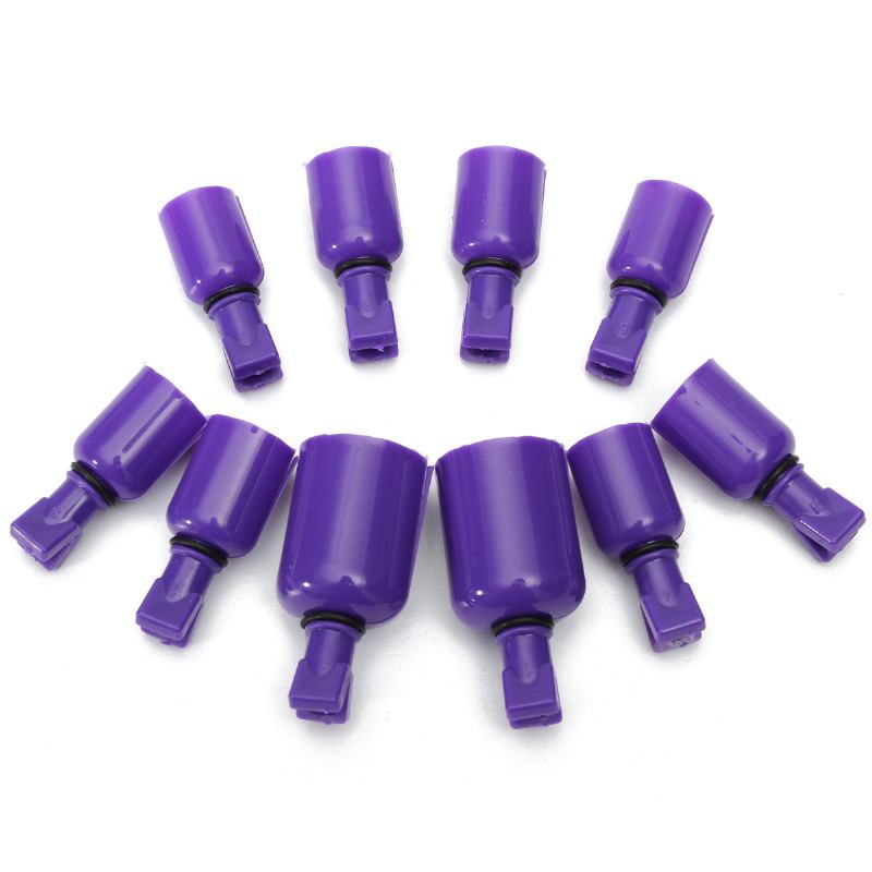 10 Τεμάχια Πλαστικό Soak Off Uv Gel Polish Remover Wrap Tool Nail Cotton Clip