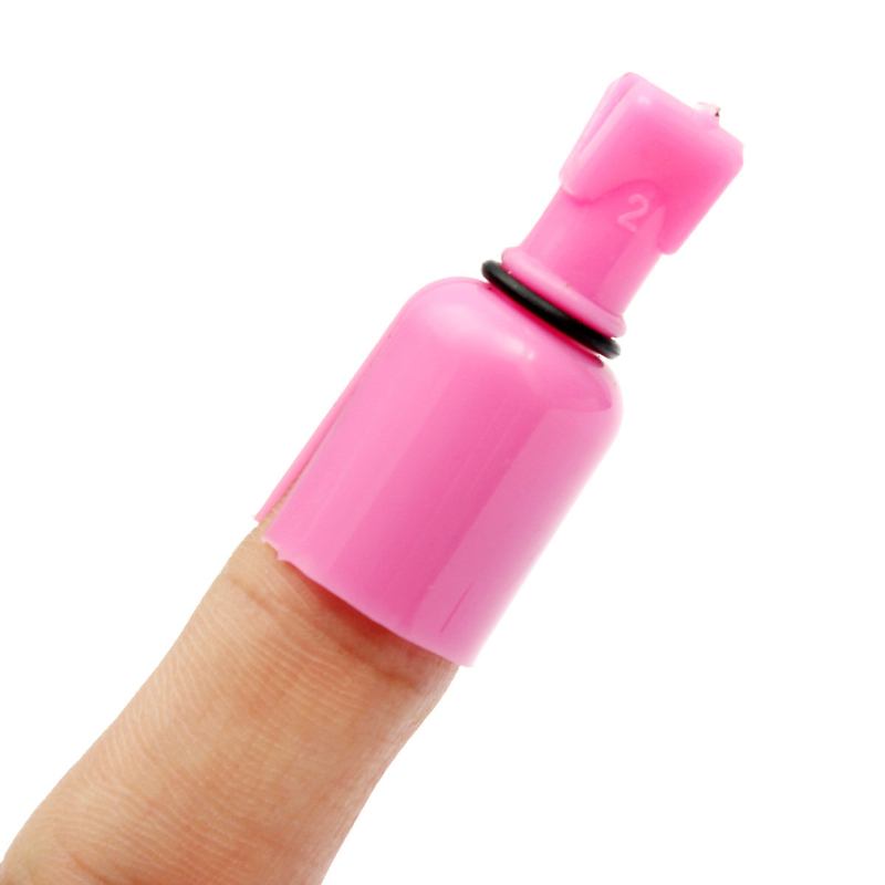 10 Τεμάχια Πλαστικό Soak Off Uv Gel Polish Remover Wrap Tool Nail Cotton Clip