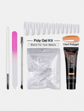 5 Τμχ Poly Nail Gel Kit Professional Art Design Decorations Επέκταση Βερνίκι Νυχιών