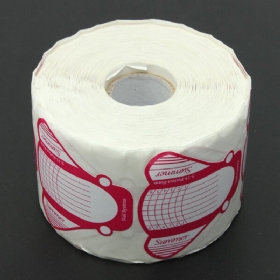 Dancingnail 500pcs Roll Gel Acryl Nail Extension Αυτοκόλλητα Χάρτινα Φόρμας Οδηγού