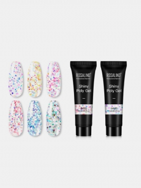 Γυαλιστερό Poly Glitter Extension Gel Nails Art Design Semi Permanent Uv Gel Builder All For Manicure Gellak Nail Gel