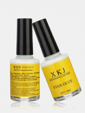 Λευκή Κόλλα Nail Art Glue Transfer Tips Αυτοκόλλητο Galaxy Star Foil 16ml