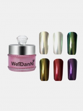 Magic Mirror Chrome Effect Powder Μεταλλικό Nail Art Πρόσθετο Pigment Γοητευτικό 12 Χρώματα Για Να Επιλέξετε