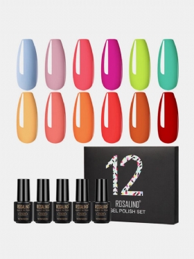 Σετ Gel Polish 12 Τμχ Για Μανικιούρ Uv Colors Gel Nail Semi Permanent Art Gel Vernish