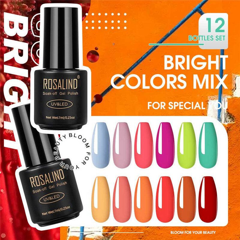 Σετ Gel Polish 12 Τμχ Για Μανικιούρ Uv Colors Gel Nail Semi Permanent Art Gel Vernish
