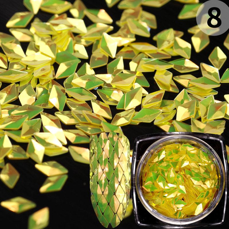 Σετ Νυχιών Παγιέτες 12 Χρωμάτων 3d Shimmer Glitter Nail Sequins Pro Manicure Decoration Beauty