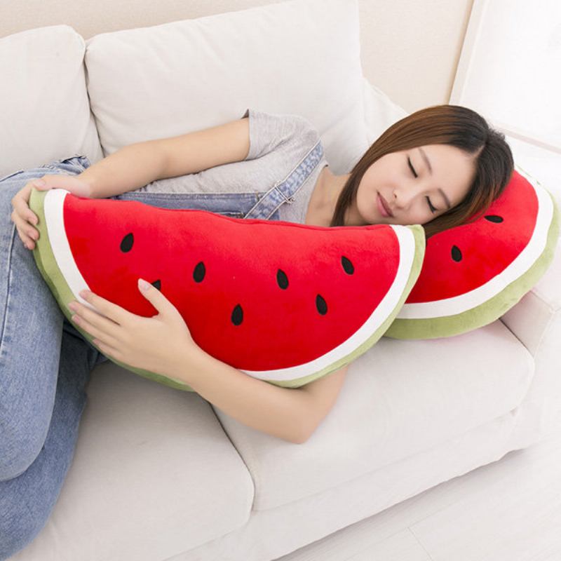 Creative Fruit Καρπούζι Τρίγωνο Ημικυκλικό Μαξιλάρι Στρογγυλό Ριχτάρι Καναπές Αυτοκινήτου Πλάτης Γραφείου