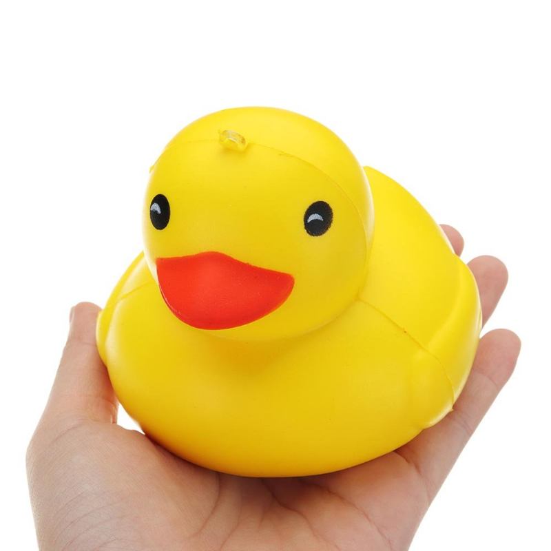 Γελοιογραφία Yellow Duck Squishy Slow Rising With Packaging Collection Gift Μαλακό Παιχνίδι