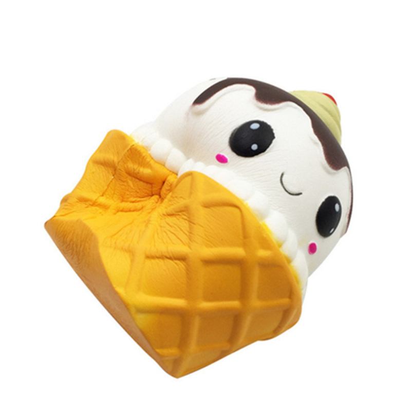Kawaii Emoji Ice Cream Cup Squishy Slow Rising Toy Cute Doll