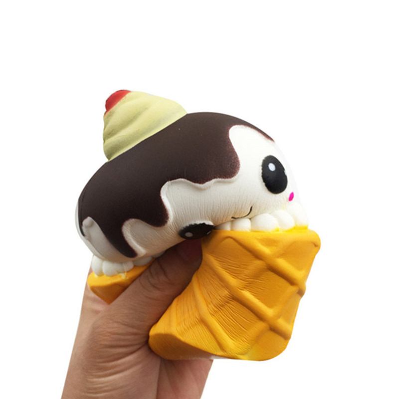 Kawaii Emoji Ice Cream Cup Squishy Slow Rising Toy Cute Doll