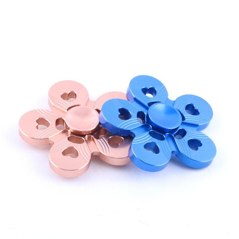 Κράμα Αλουμινίου Πέντε Φύλλων Πολύχρωμο Fidget Hand Spinner Edc Reduce Stres Focus Προσοχή Παιχνίδια