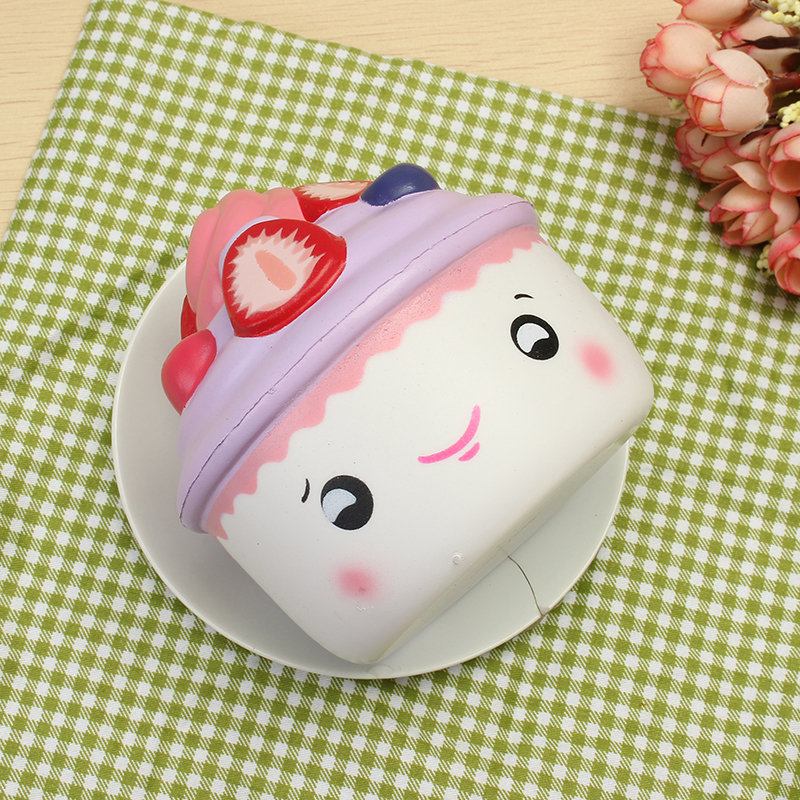 Leilei Squishy Strawberry Ice Cream Cup Cupcake Slow Rising Original Packaging Collection Δώρο
