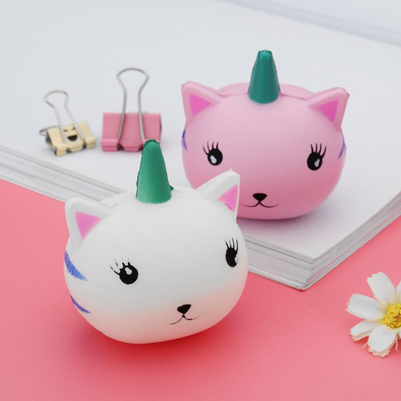 Μονόκερος Cat Squishy Slow Rising Collection Διακόσμηση Μαλακό Παιχνίδι