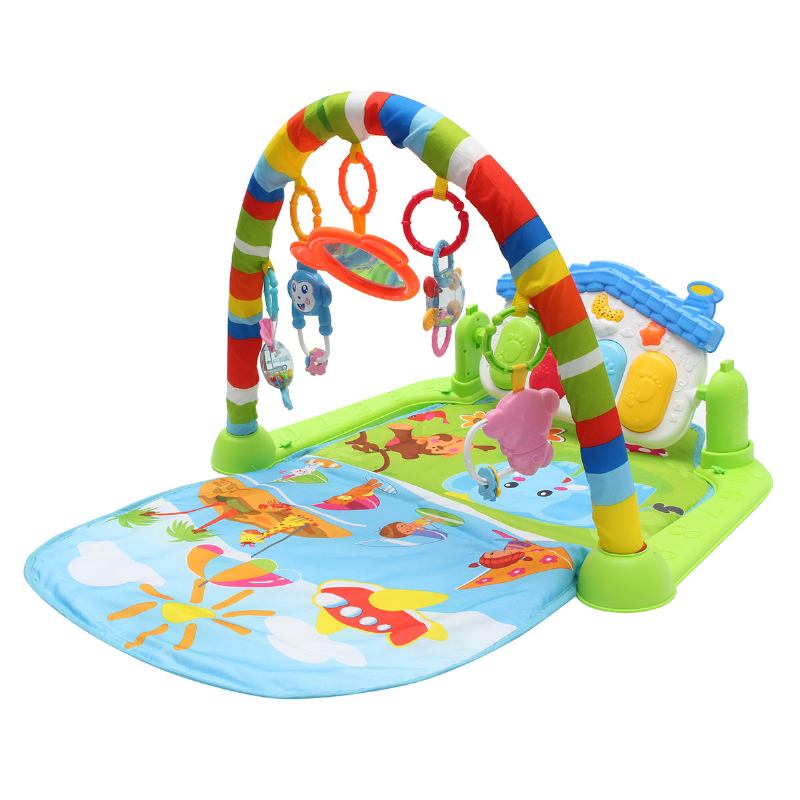 Πολυλειτουργικό 3 Σε 1 Νεογέννητο Μωρό Play Mat Music Piano Fitness Gym Activity Mat