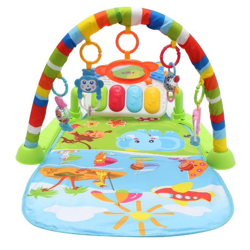 Πολυλειτουργικό 3 Σε 1 Νεογέννητο Μωρό Play Mat Music Piano Fitness Gym Activity Mat