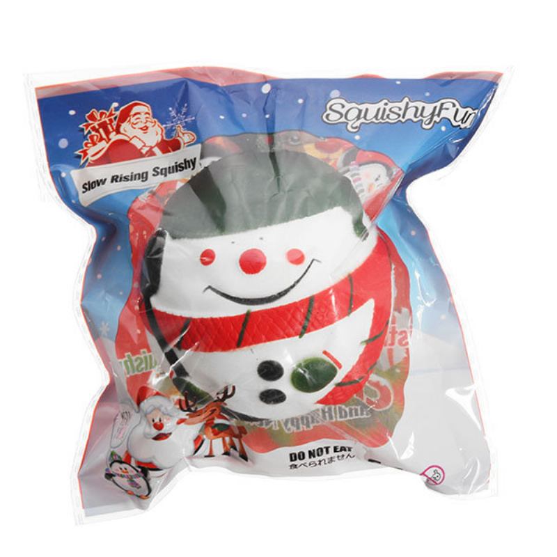 Squishyfun Squishy Snowman Christmas Santa Claus 7cm Slow Rising With Packaging Collection Δώρο