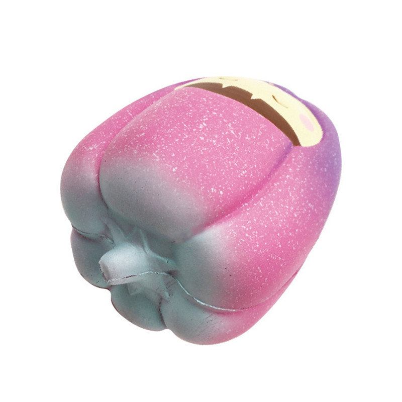 Squishyfun Sweet Pepper Pu Simulation Bread 13cm Slow Rising With Packaging Collection Μαλακό Παιχνίδι Δώρου