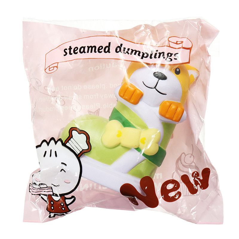 Squishyshop Puppy In Boots Jumbo Dog Shoes Squishy Slow Rising With Packaging Collection Διακόσμηση Δώρου