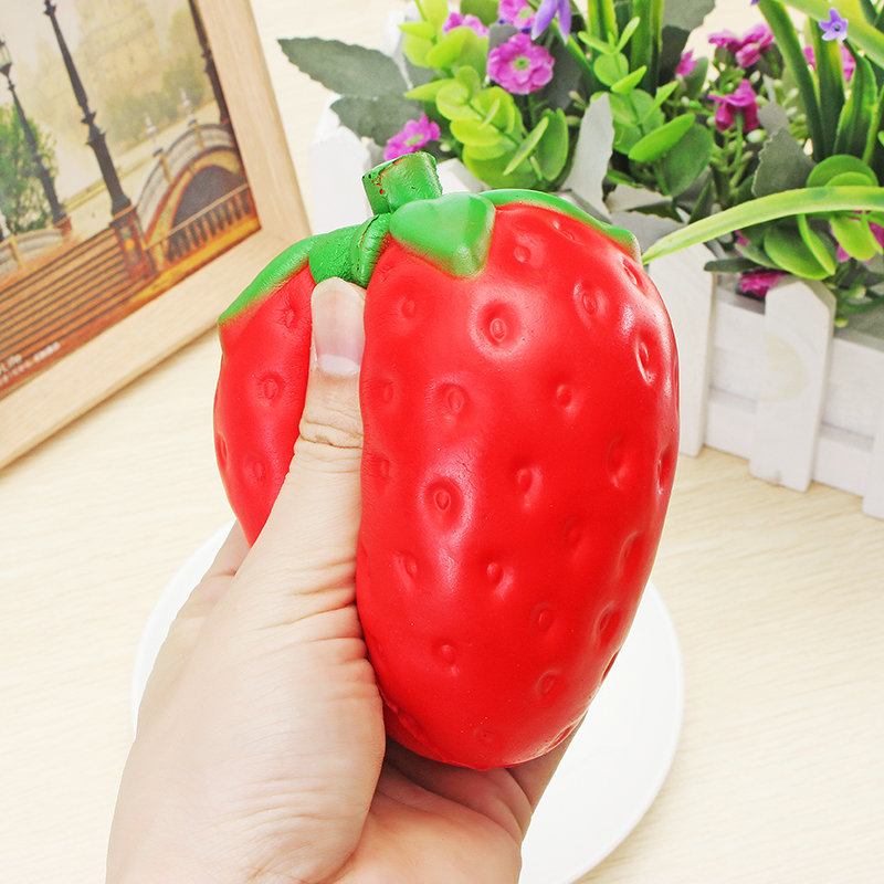 Συλλογή Δώρου Jumbo Strawberry Squishy Slow Rising Soft Fruit Decor Toy