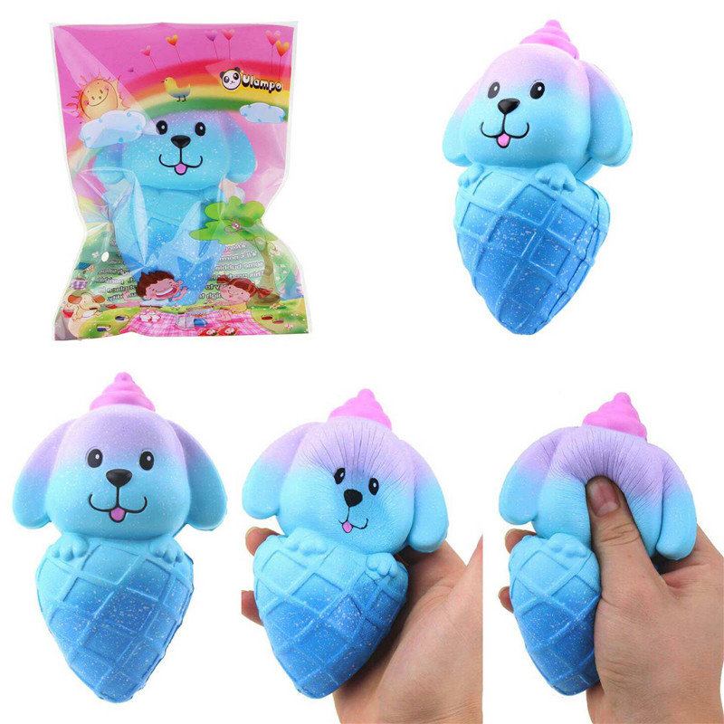 Vlampo Squishy 16*10cm Παγωτό Σκύλου Με Αργή Άνοδο Με Συλλογή Δώρου Μαλακό Παιχνίδι