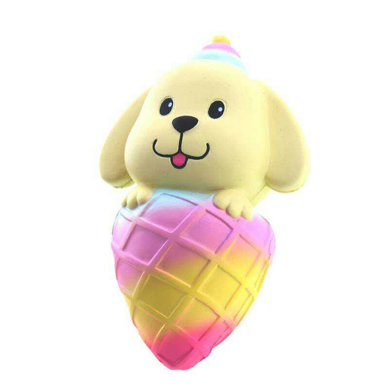 Vlampo Squishy 16*10cm Παγωτό Σκύλου Με Αργή Άνοδο Με Συλλογή Δώρου Μαλακό Παιχνίδι