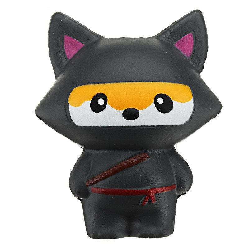 Χαριτωμένο Jumbo Squishy Ninja Cat Fox Panda Με Άρωμα Super Slow Rising Παιδικό Δώρο