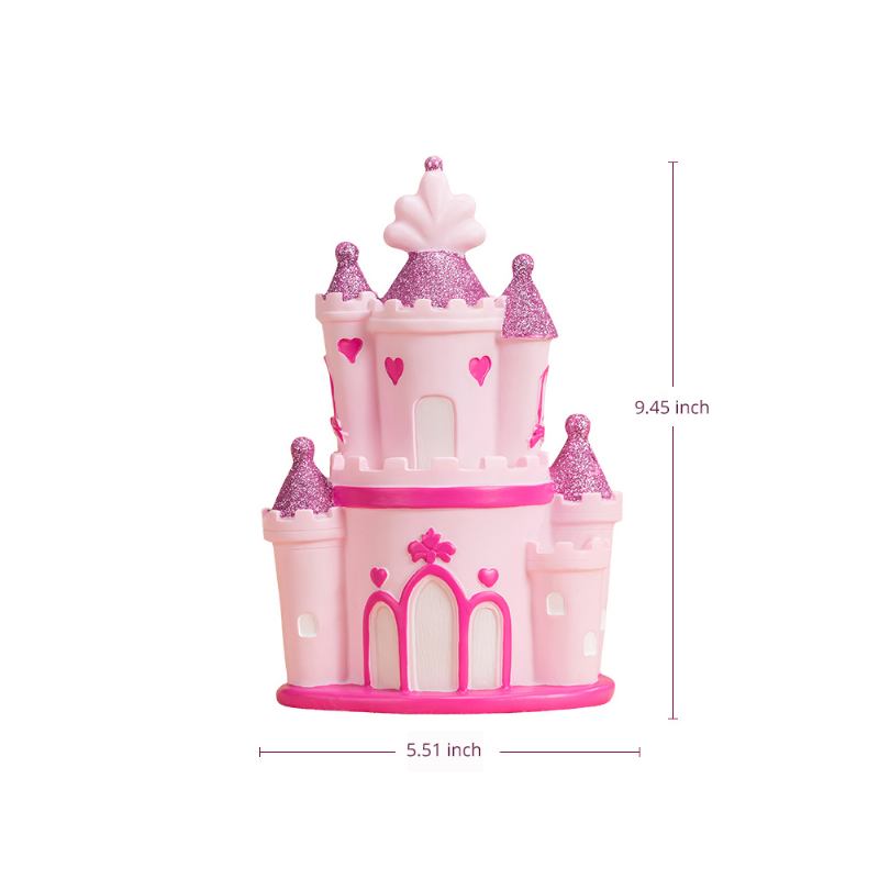 Creative Princess Castle Money Box Για Κορίτσια Ντελικάτο Κομψό Ροζ Παραμυθιού Δώρο Γενεθλίων Piggy Bank