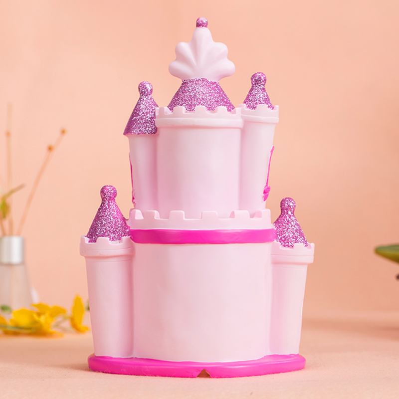 Creative Princess Castle Money Box Για Κορίτσια Ντελικάτο Κομψό Ροζ Παραμυθιού Δώρο Γενεθλίων Piggy Bank