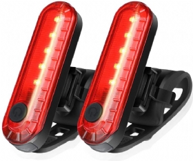 2 Τμχ Usb Επαναφορτιζόμενο Led Πίσω Φως Ποδηλάτου Προειδοποιητικό Φως Ασφαλείας Φως Φως Φως Βουνού Αξεσουάρ Φωτιστικό Σπορ
