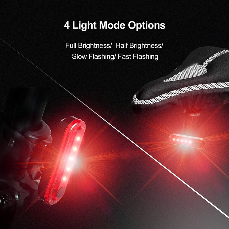 2 Τμχ Usb Επαναφορτιζόμενο Led Πίσω Φως Ποδηλάτου Προειδοποιητικό Φως Ασφαλείας Φως Φως Φως Βουνού Αξεσουάρ Φωτιστικό Σπορ