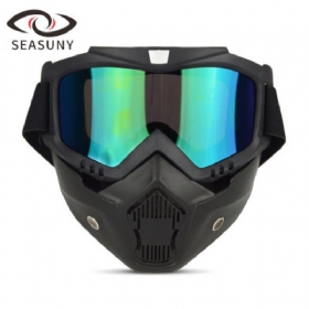 Seasuny Retro Γυαλιά Ιππασίας Harley Motocross Αντιανεμικά Κράνους