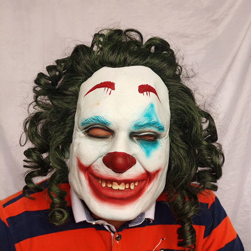 Απόκριες Ταινία Τρόμου Clown Back Soul Props Παρουσίαση Πάρτι Χορού Scary Mask Carnival Dress Up Latex Shear