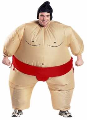 Φουσκωτό Σούμο Cosplay 2 Χρωμάτων Αποκριάτικη Στολή Για Άνδρες Γυναικεία Μόδα Dropshipping