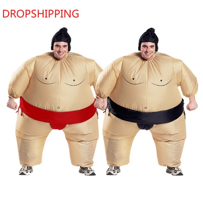 Φουσκωτό Σούμο Cosplay 2 Χρωμάτων Αποκριάτικη Στολή Για Άνδρες Γυναικεία Μόδα Dropshipping