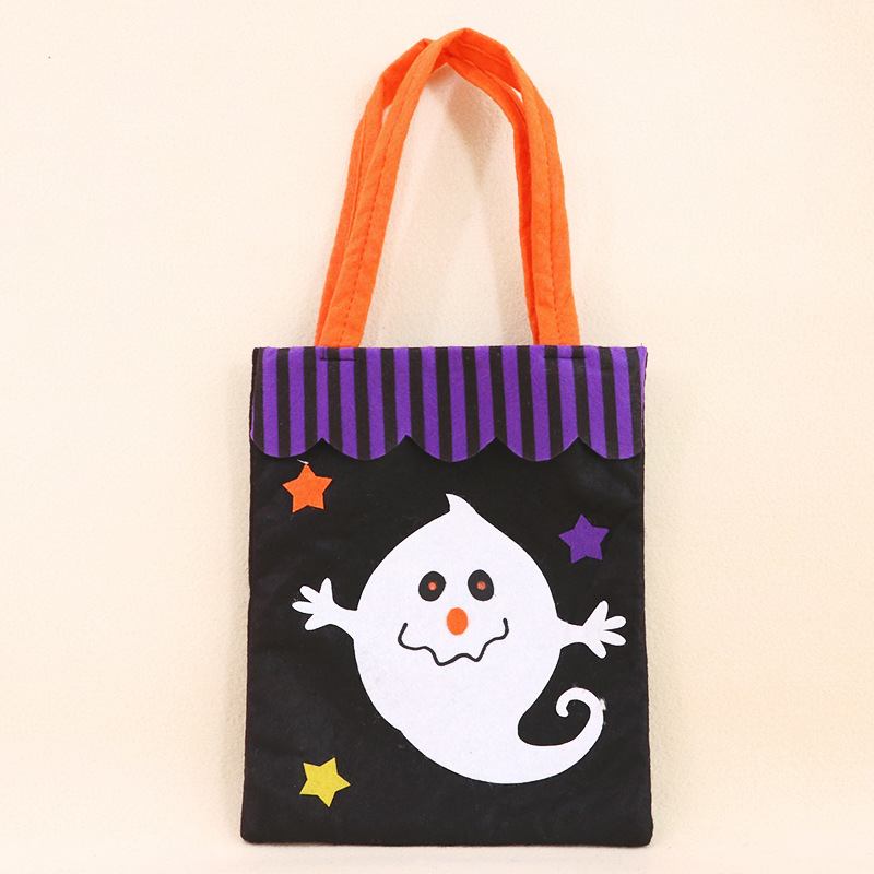 Halloween Applique Pumpkin Flannel Τσάντα Head Gift Bag Bag Spot Χονδρική