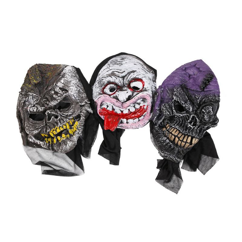 Halloween Color Explosion Head Big Mouth Long Tongue Clown Mask Horror Scary Masquerade Για Ενήλικες Και Παιδιά