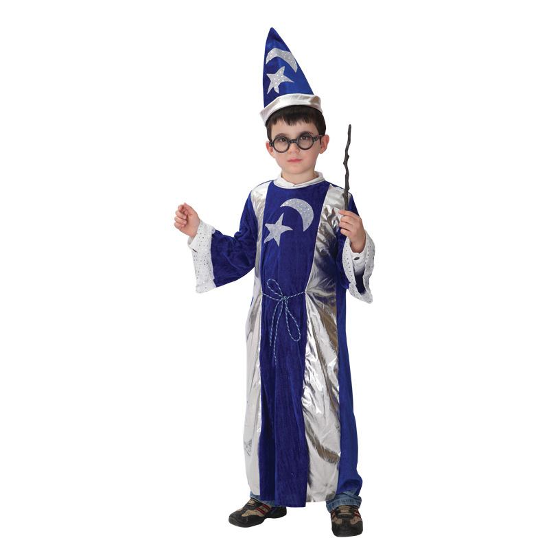 Halloween Cosplay Παιδική Παράσταση Ρούχα Χορού Παρουσίαση Μάγου Κοστούμι Χάρι Πότερ