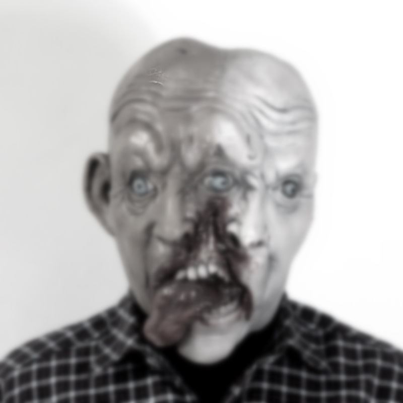 Halloween Διπλής Όψεως Zombie Mask Latex Biochemical Weird Horror Headgear Stage Dress Up Props