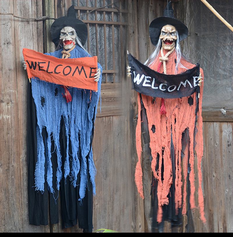 Halloween Haunted House Bar Διάταξη Σκηνών Τρόμου Στηρίγματα Ηλεκτρικός Έλεγχος Φωνής Διακόσμηση Κρανίου Φαντασμάτων
