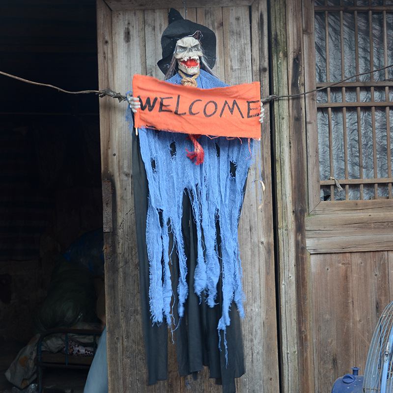 Halloween Haunted House Bar Διάταξη Σκηνών Τρόμου Στηρίγματα Ηλεκτρικός Έλεγχος Φωνής Διακόσμηση Κρανίου Φαντασμάτων