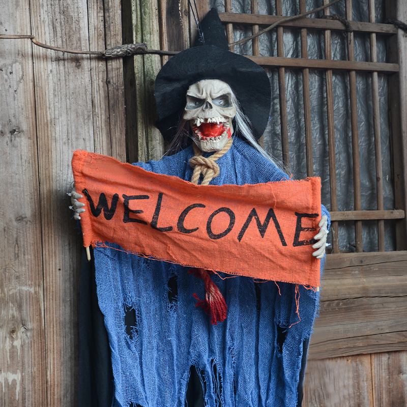 Halloween Haunted House Bar Διάταξη Σκηνών Τρόμου Στηρίγματα Ηλεκτρικός Έλεγχος Φωνής Διακόσμηση Κρανίου Φαντασμάτων