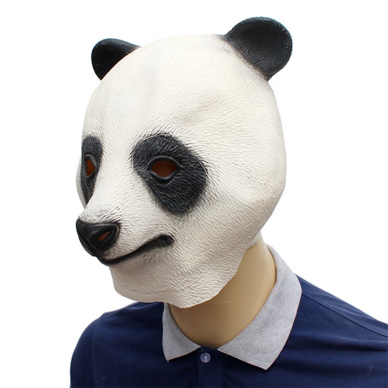 Halloween New Holiday Party Supplies Aanimal Latex Mask Giant Panda 37*32*27