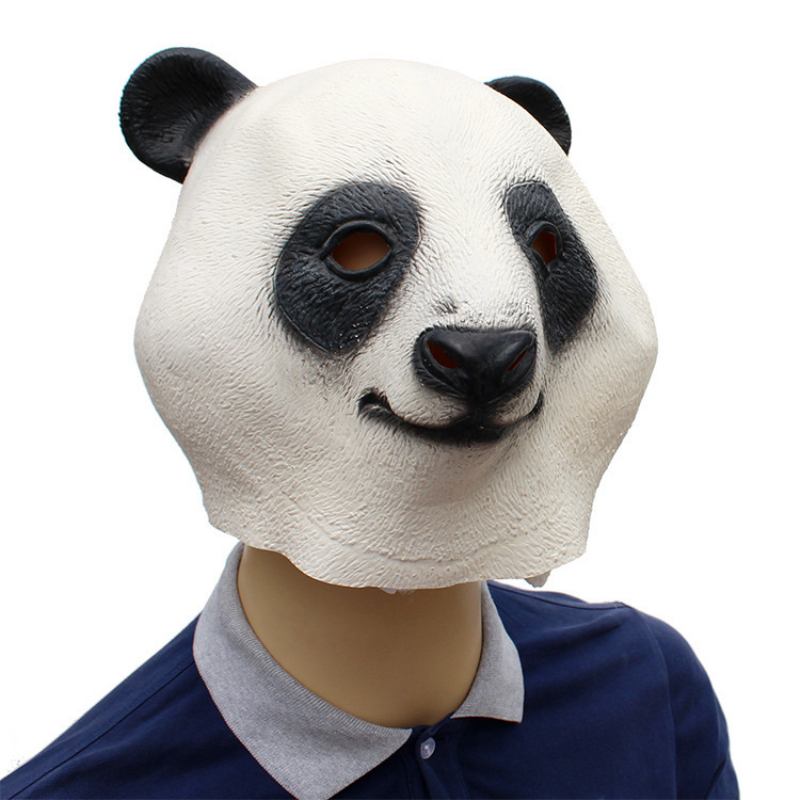 Halloween New Holiday Party Supplies Aanimal Latex Mask Giant Panda 37*32*27