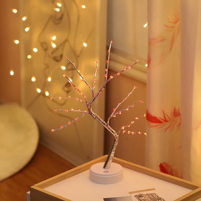 Led Tree Light Creative Gift Stars Snowflake Φανάρι Χάλκινο Σύρμα Φωτιστικό Νυχτερινό Φως Διακόσμηση