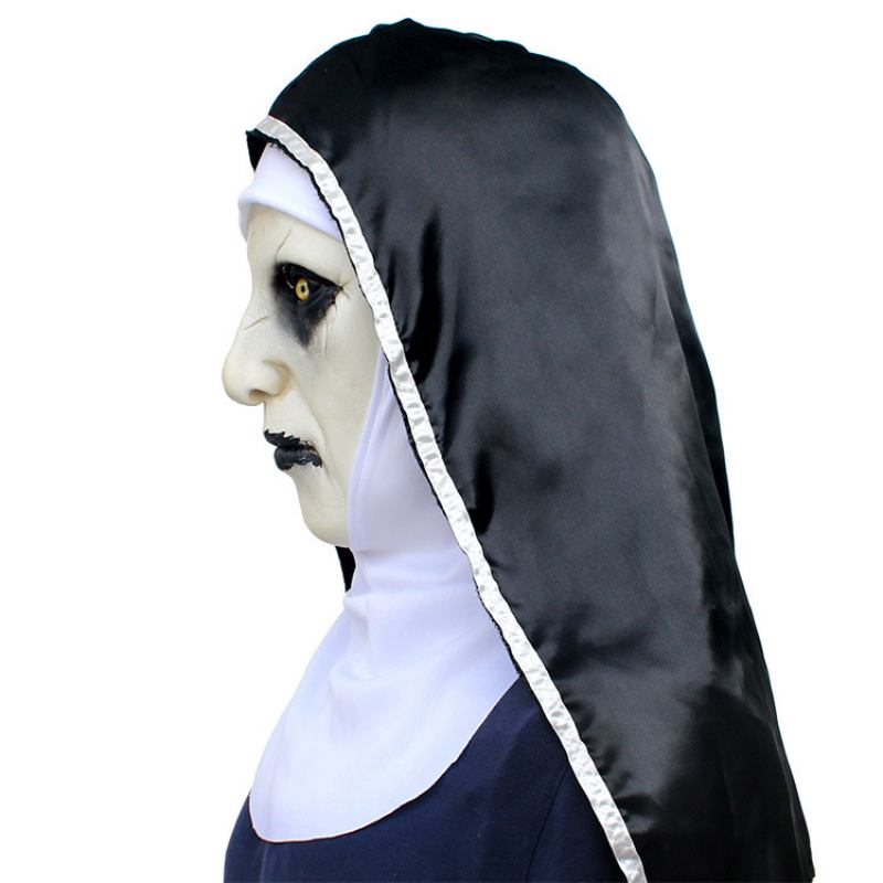 Ταινία 2023 Nun Mask Halloween Ghost Festival Shocked Female Face Headgear