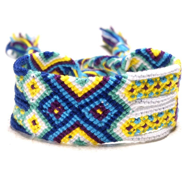 Bohemian Charm Βραχιόλι Χειροποίητης Ύφανσης Πολύχρωμες Φούντες Enthic Κοσμήματα Χειροποίητο Για Γυναίκες Άνδρες