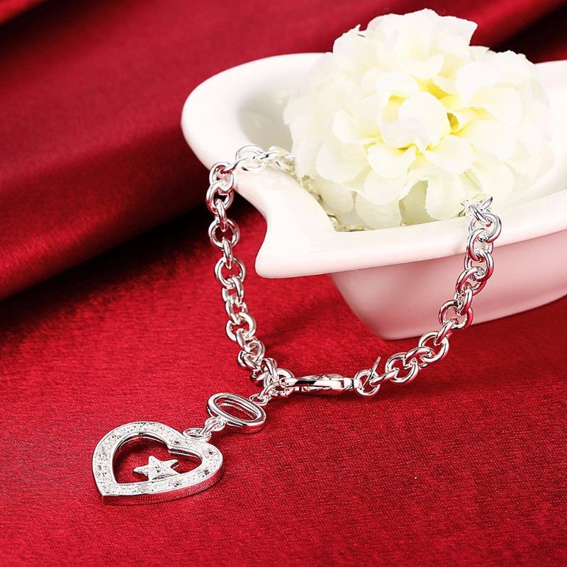 Βραχιόλι Sweet Tassel Hollow Heart Star Rhinestone Δώρο Για Γυναίκες