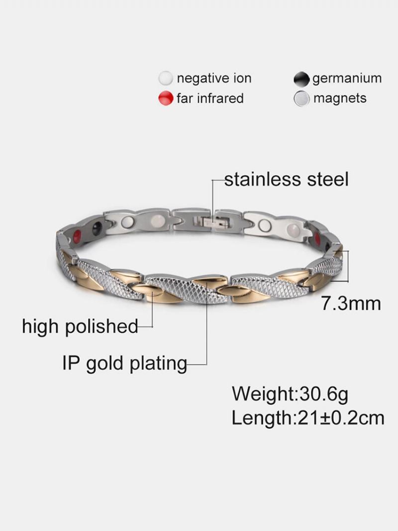 Vintage Dragon Pattern Ανδρικό Βραχιόλι Titanium Steel Magnetic Therapy Γυναικείο