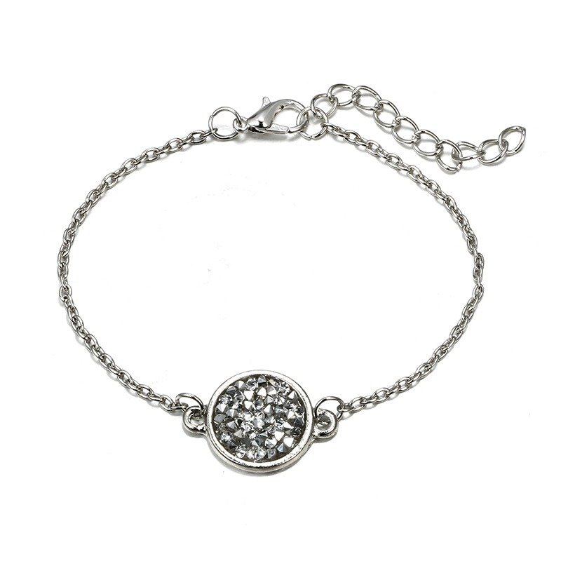 Vintage Ηλεκτροκαρδιογράφημα Βραχιόλι 4 Τμχ Σετ Sliver Retro Beading Multilayer